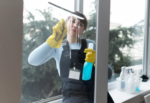 Nettoyage de vitres intérieures et extérieures à la Chapelle-Enchérie
